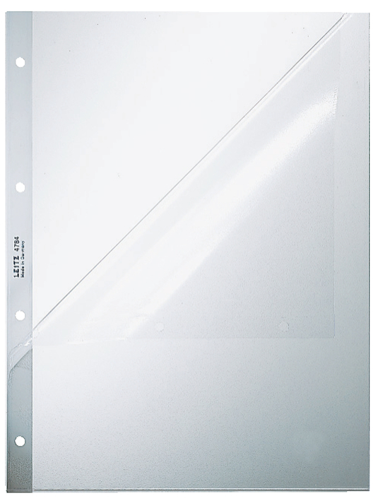 LEITZ Prospekthülle, A4, PP, genarbt, 0,12 mm, Lochseite