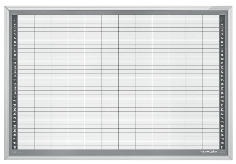 magnetoplan Monatsplaner, (B)920 x (H)625 mm
