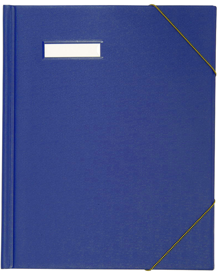 100420821 ELBA Umlaufmappe A4 aus PVC, mit Eckspannergummi, blau