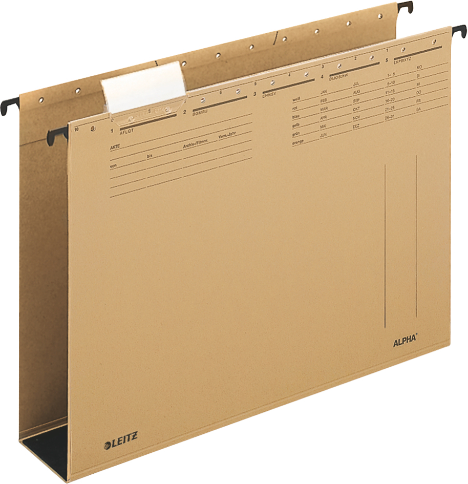 19460000 LEITZ ALPHA Hängesammler, A4, Bodenbreite: 60 mm, natron