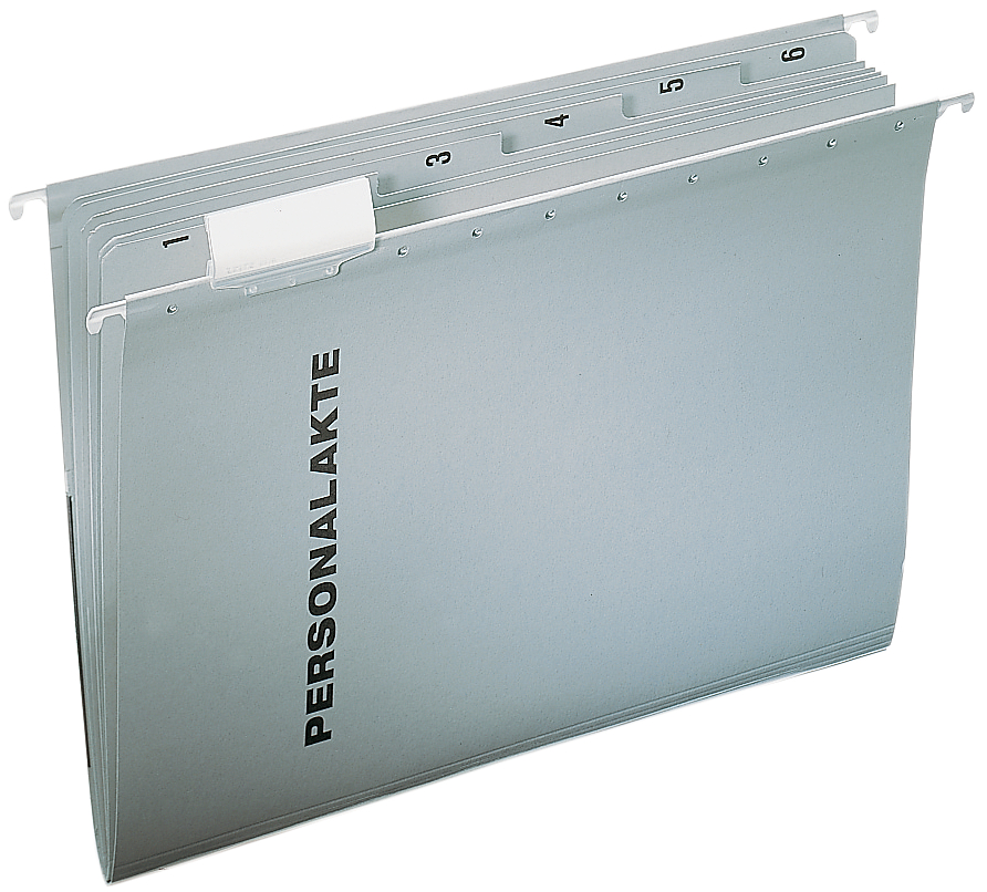 30041 LEITZ Personalakte/Personal-Hängemappe, 5 Fächer, grau