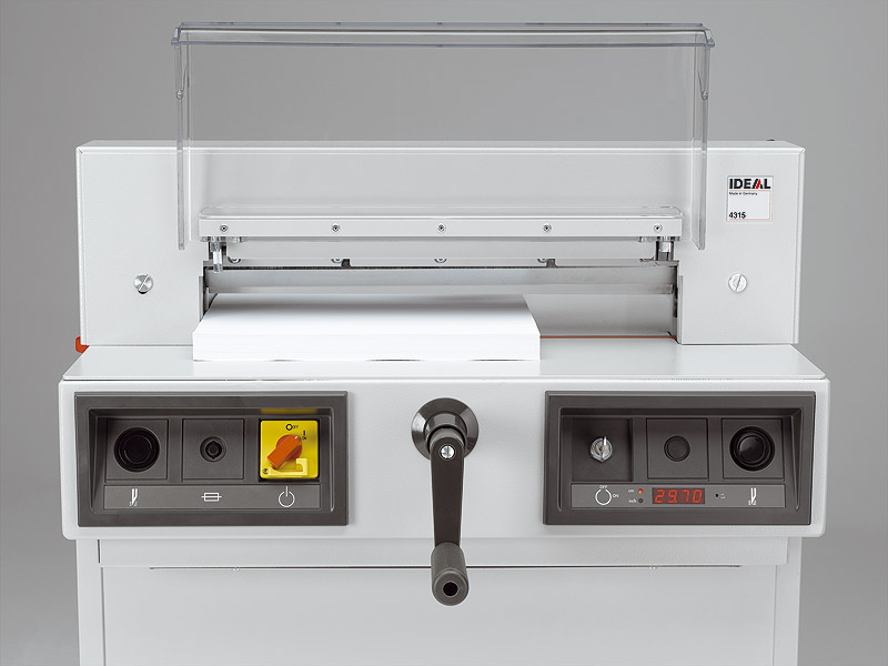 19ecf6f9e7323190d0d28d4793a1f620 elektrische Stapel Schneidemaschine IDEAL 4315