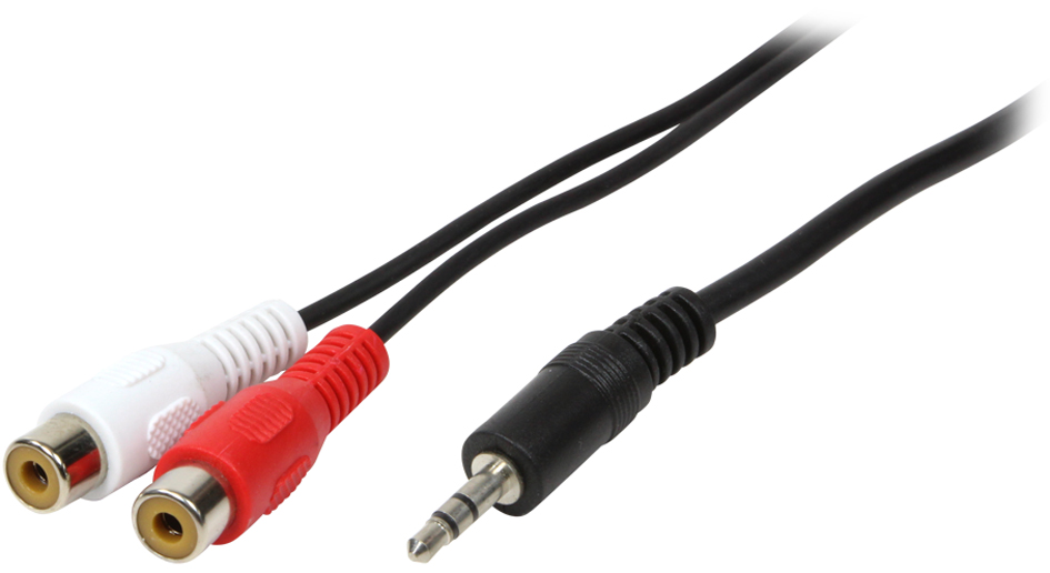 CA104758931deb2debc LogiLink Audiokabel, 2 x Cinchkupplung - 3,5 mm Klinken-