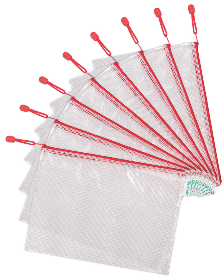 509003_a4rot58939ef69b2f3 tarifold Reißverschlusstasche ZIPPER, DIN A4, PVC, rot