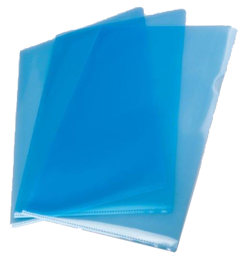 proOFFICE Sichthülle, DIN A4, PP-Folie, genarbt, blau
