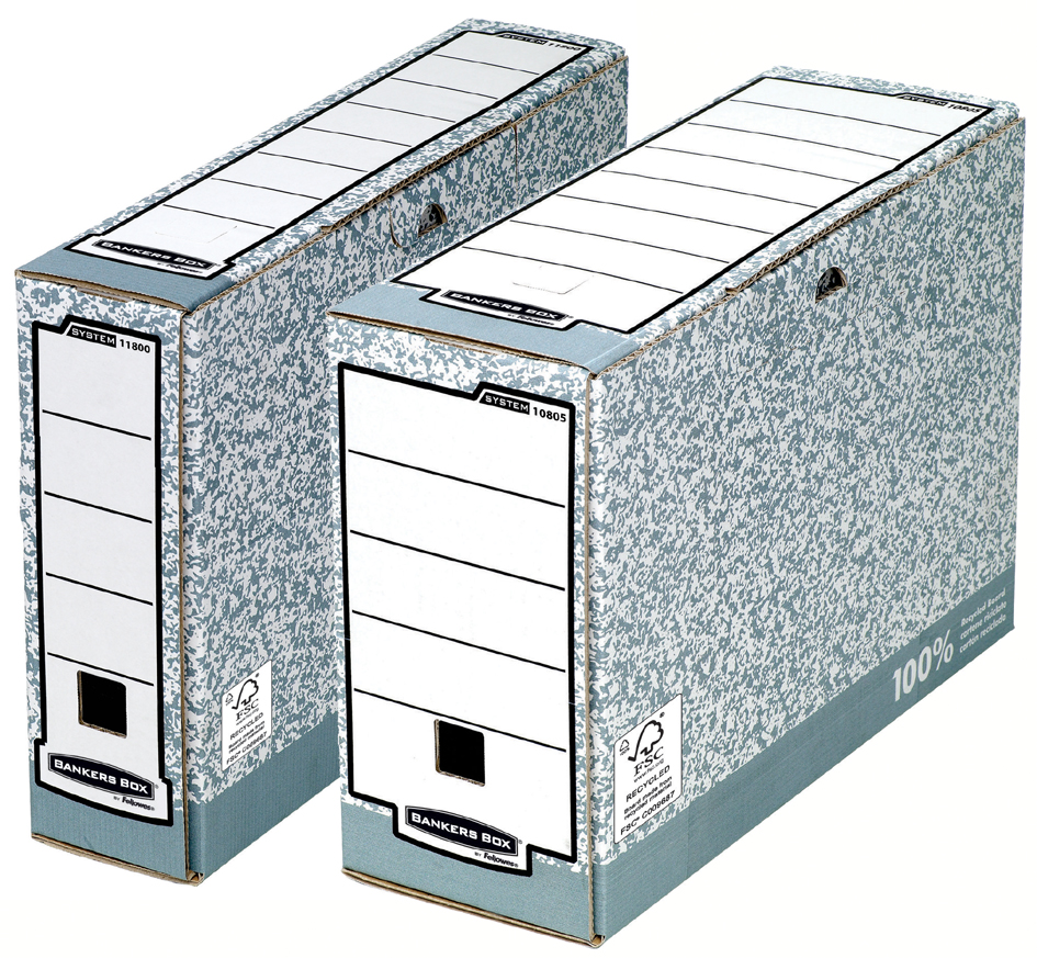 Fellowes BANKERS BOX SYSTEM Archiv-Schachtel, blau, (B)80 mm