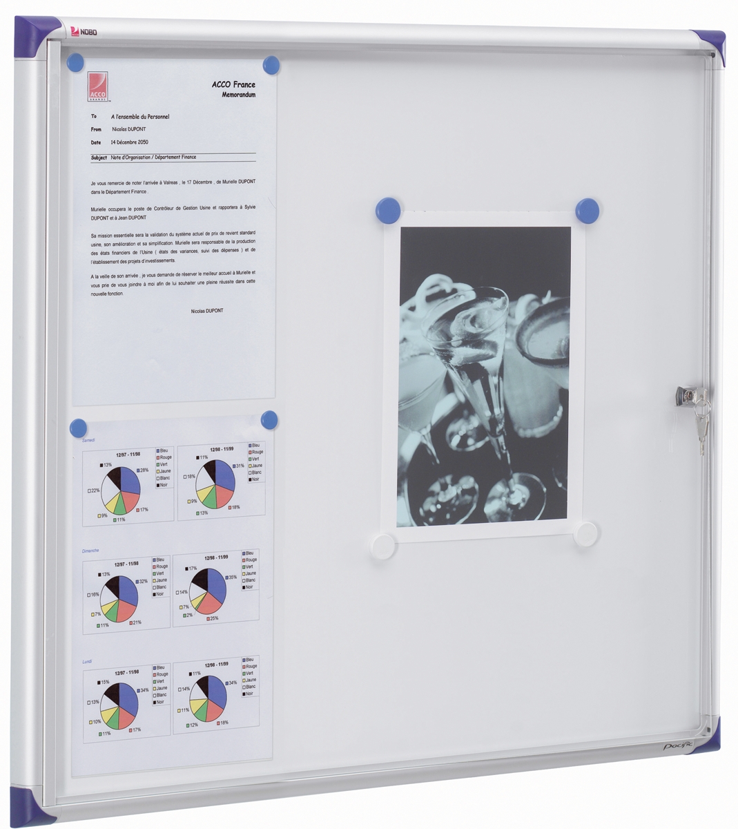 107b28086217d6b90c112a4d1f023d93 Schaukasten Nobo extraflach, Alu, 6 x A4 ...für Innen
