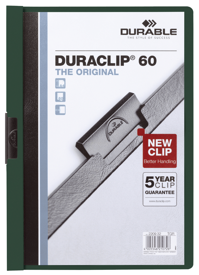 2209_32_GEN_A5893753ceb4bd DURABLE Klemmhefter DURACLIP ORIGINAL 60, DIN A4, petrol