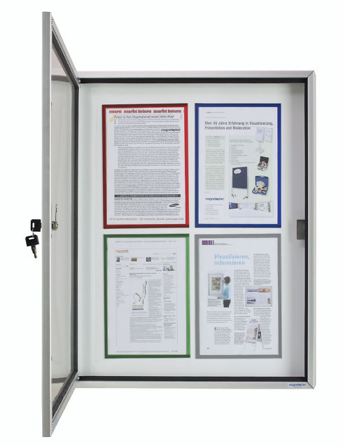 7dfbb1bd62f50397264976f0e3b05a6e Schaukasten Magnetoplan CC  4 x DIN A4 ...Außen(1214000)