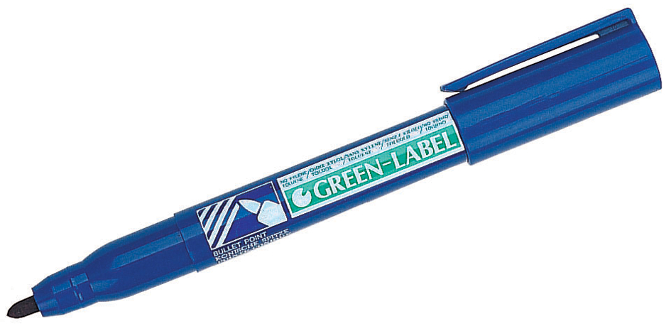 NN50-C5893279ba0a14 Pentel Permanent-Marker GREEN-LABEL NN50, blau