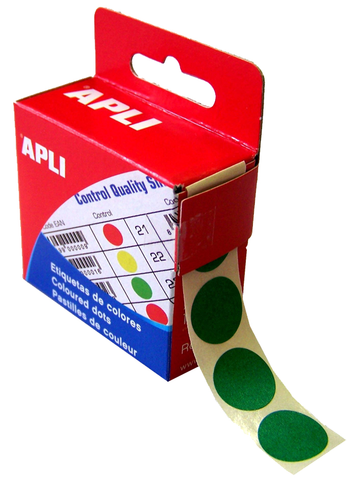 agipa Markierungspunkte, Durchmesser: 15 mm, rund, grün