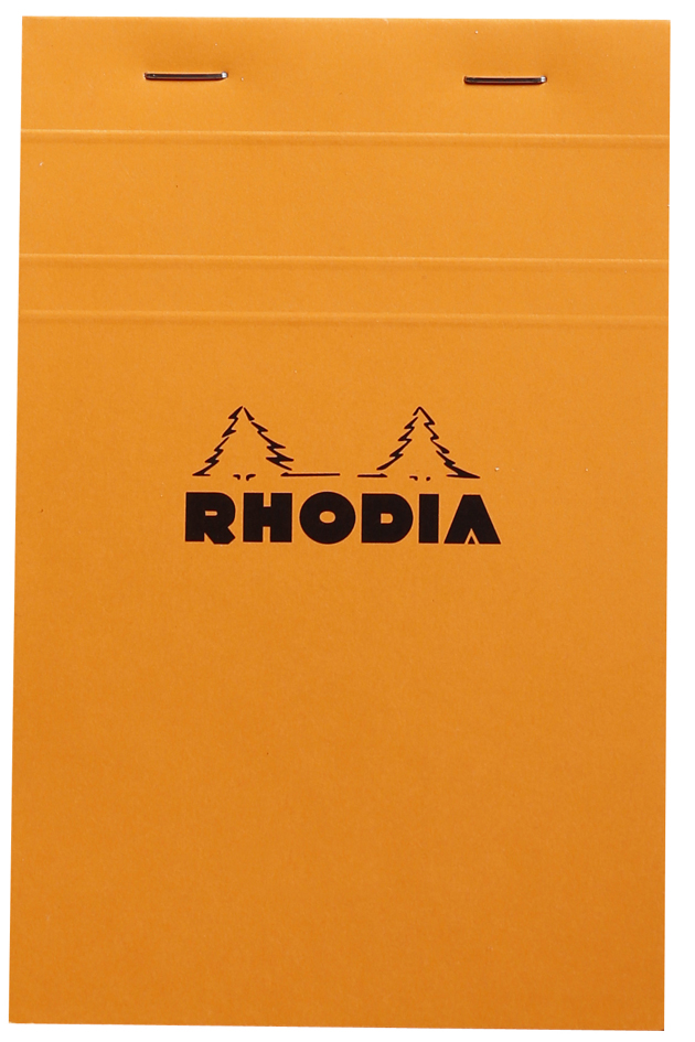 14200C_fac58935fa1815eb RHODIA Notizblock No. 14, 110 x 170 mm, kariert, orange