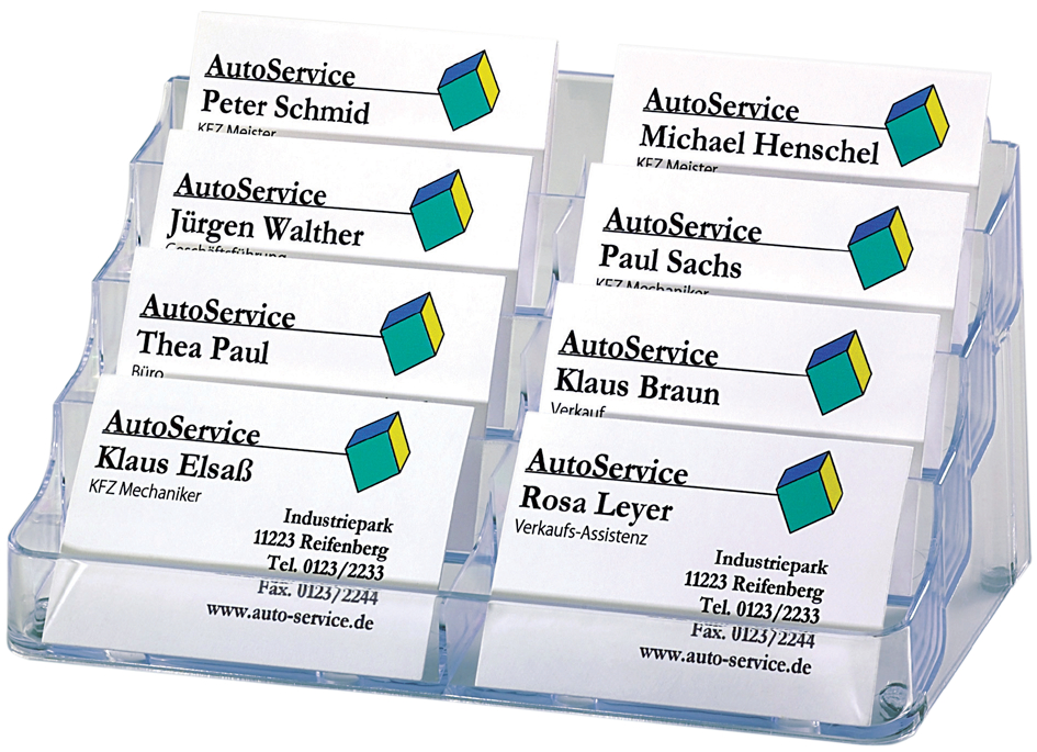 KVA13858936c7e058c7 sigel Visitenkarten-Aufsteller, Hartplastik, mit 1 Fach