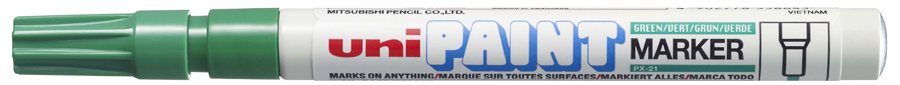 PX21_vert589339209449d uni-ball Permanent-Marker PAINT (PX-21), schwarz
