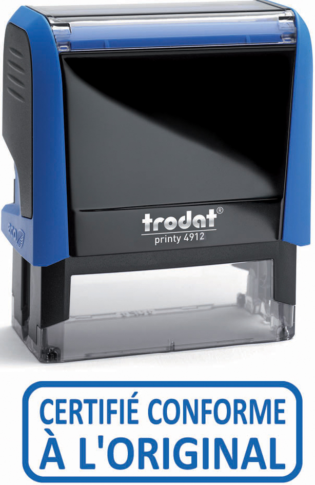 certifie_bleu589af9e5bccef trodat Textstempelautomat X-Print 4912 ´DUPLICATA´