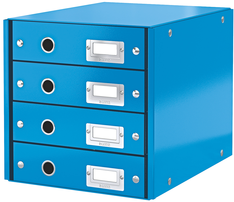 6049003658936711502eb LEITZ Schubladenbox Click & Store, 4 Schübe WOW, schwarz