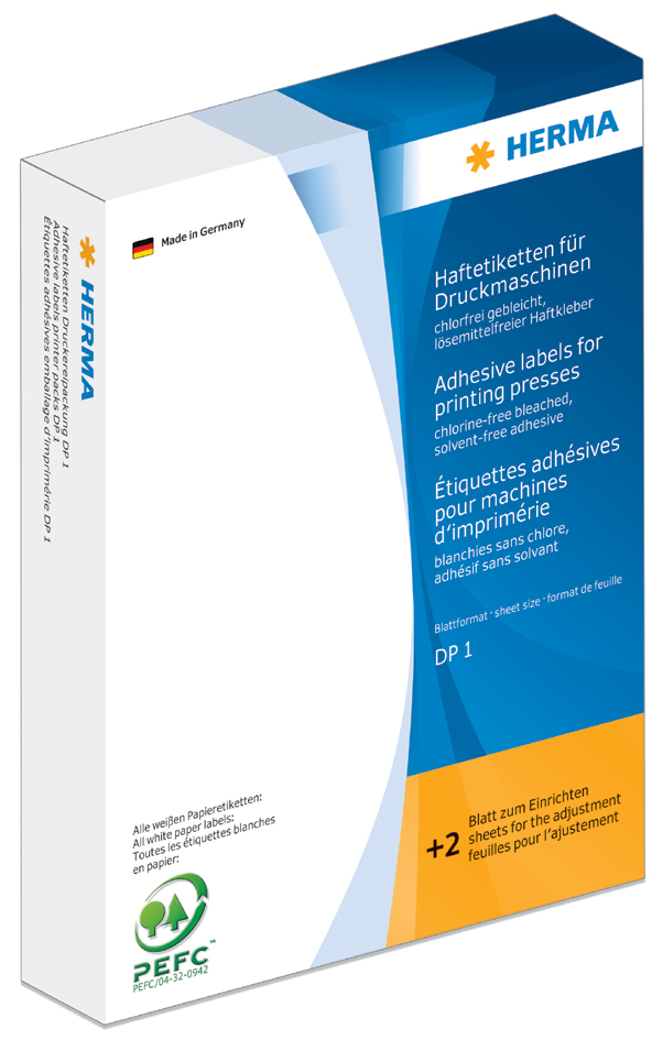 277058934cb077dce HERMA Haftetiketten DP1, 52 x 100 mm, weiß,für Druckmaschine