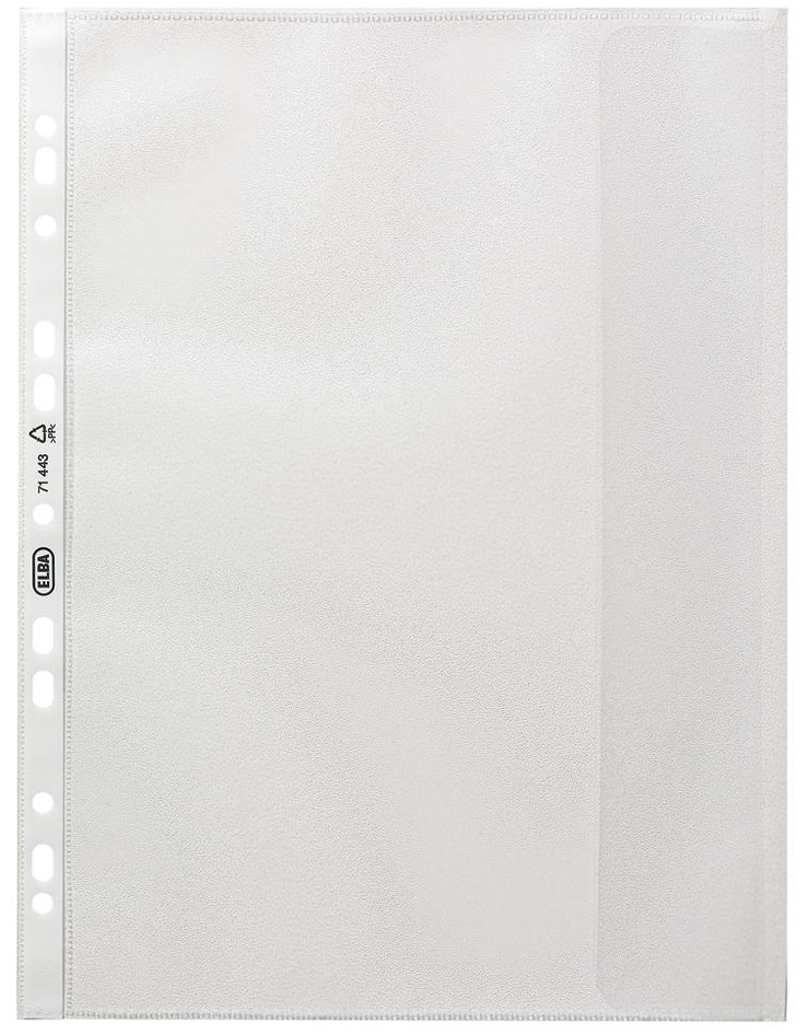 71443 ELBA Prospekthülle XXL, DIN A4, PP, 0,09 mm, genarbt