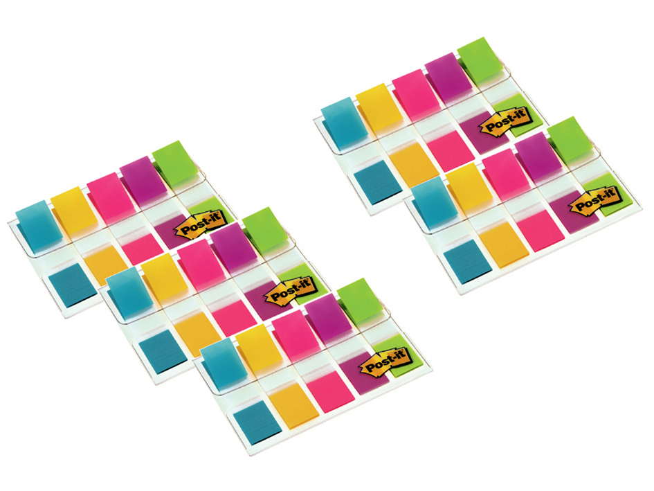 683-5CBEU589373f873429 Post-it Haftmarker Index Mini, 11,9 x 43,2 mm, Vorteilspack