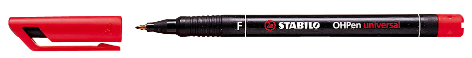 STABILO Folienstift OHPen universal, permanent, rot