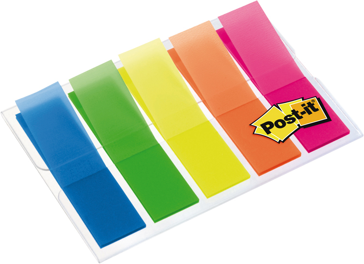 683HF5 Post-it Haftmarker Index, 11,9 x 43,2 mm, 5-farbig
