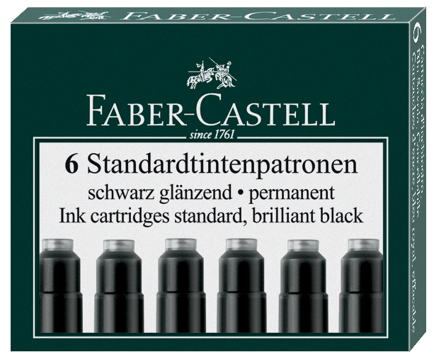 185507589b2e6361f18 FABER-CASTELL Tintenpatronen Standard, schwarz