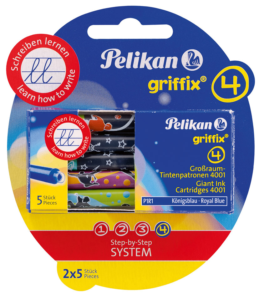960559 Pelikan griffix Tintenpatronen, auf Blisterkarte