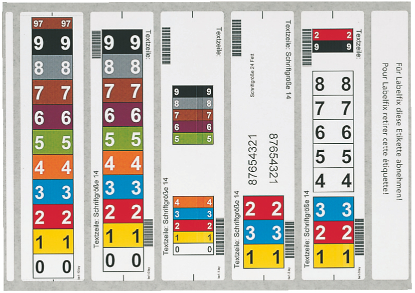 LEITZ Beschriftungsetiketten OrgacolorPlus für Inkjet/Laser