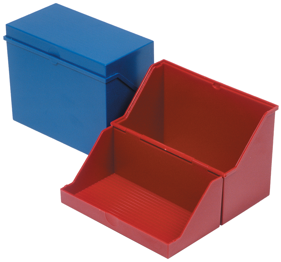 62146_25_34 helit Klein-Karteikasten A5 quer, rot, unbestückt