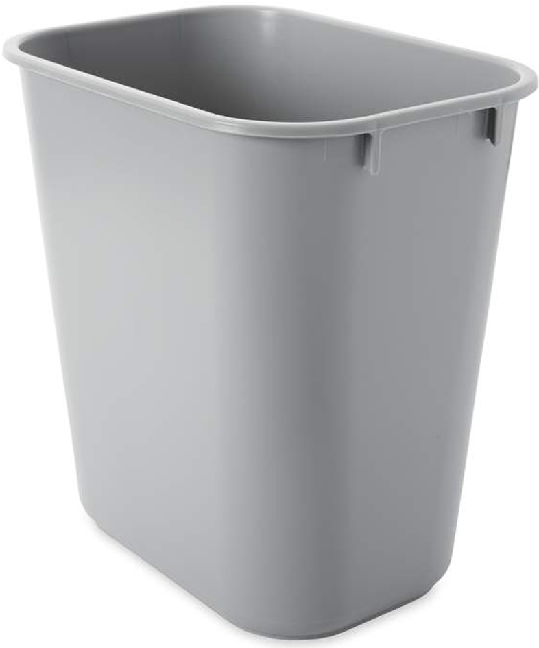 Rubbermaid Papierkorb, 12,9 Liter, rechteckig, PE, grau