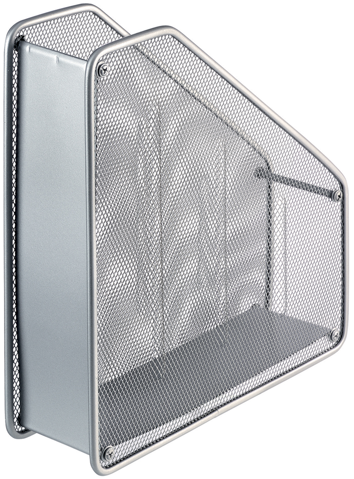 H25180_00_E_1_300 helit Stehsammler Mesh, DIN A4, aus Drahtmetall, silber