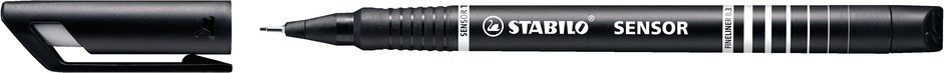 189_46589337b57bbe7 STABILO Fineliner sensor, Strichstärke: 0,3 mm, blau