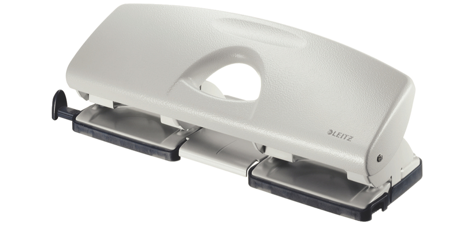 50220085 LEITZ Doppellocher, Stanzleistung: 25 Blatt, grau