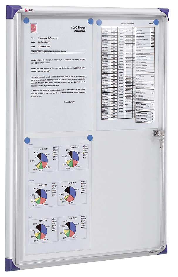 190084658b54b9a507b4 nobo Schaukasten, extraflach, Metall-Rückwand, 9 x DIN A4