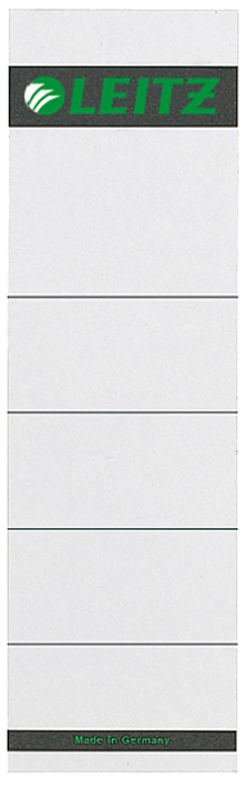 1607-08 LEITZ Ordnerrücken-Einsteckschild, 57 x 190 mm, Karton, grau
