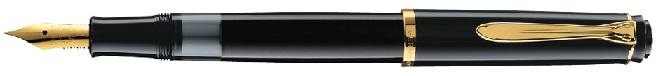 983056589afbaac8bbe Pelikan Füllhalter M 200, schwarz, Federbreite: B