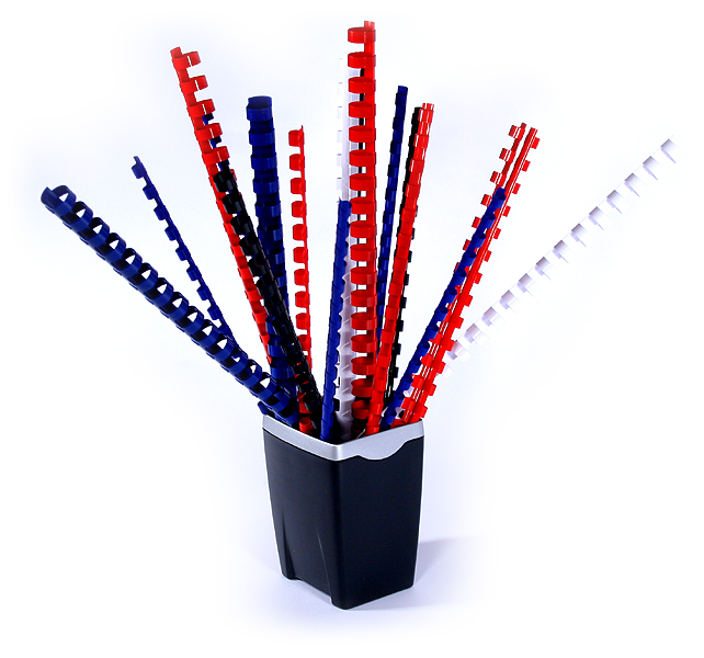 0dc0b618c351822d5fc899e9aaa15bd7 10 Falambi Plastik-Binderücken 21 Ringe - 6 mm - blau
