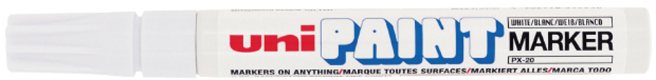 PX20_blanc5893392bf280e uni-ball Permanent-Marker PAINT (PX-20), rot