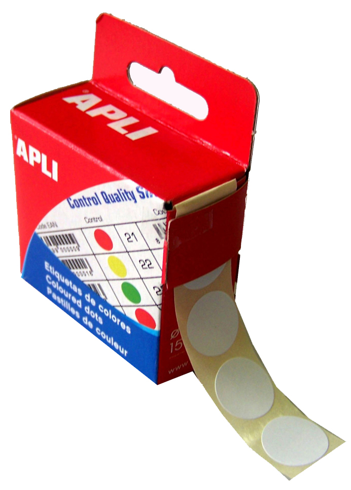 agipa Markierungspunkte, Durchmesser: 15 mm, rund, weiß