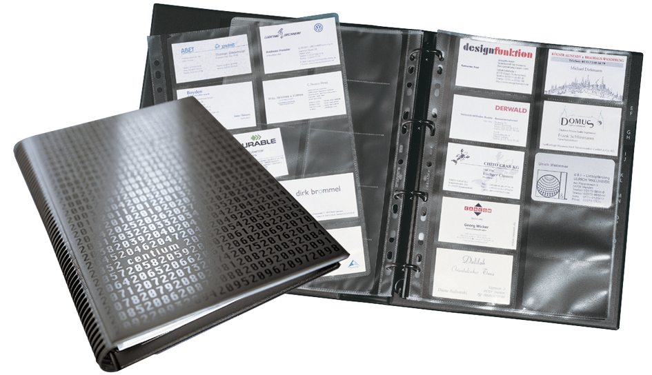 2409_01_GEN_A DURABLE Visitenkarten-Ringbuch VISIFIX centium, schwarz