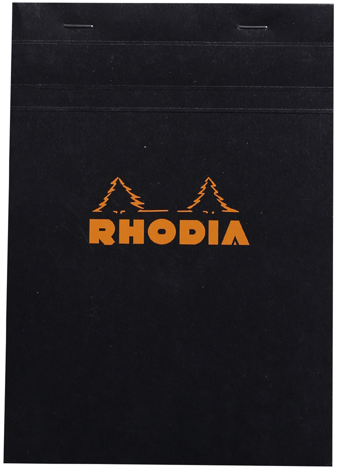 162009C_fac RHODIA Notizblock No. 16, DIN A5, kariert, schwarz