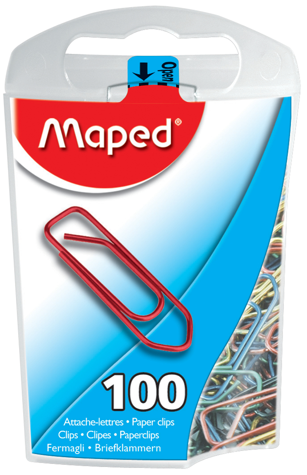 321011_pa_box_et5893223714163 Maped Büroklammern, farbig lackierter Stahl, 25 mm