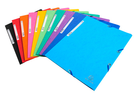 EXACOMPTA Eckspannermappe, DIN A4, Karton 400 g/qm, blau
