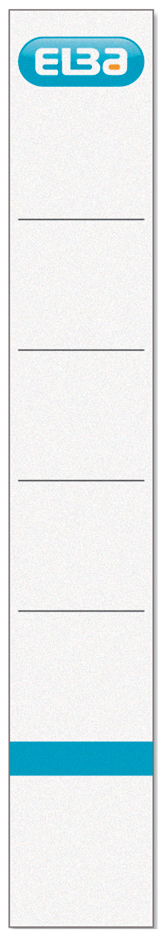 400039637 ELBA Ordnerrücken-Einsteckschild, schmal/breit, weiß