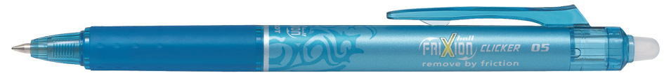 PILOT Tintenroller FRIXION BALL CLICKER 05, hellblau