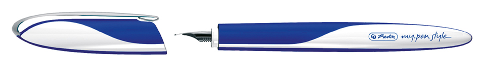 50003211-intense-blue herlitz Füllhalter my.pen style ´Glowing Red´, weiß/rot