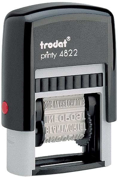 4822 trodat Wortbandstempel Printy 4822, ohne Datum, schwarz