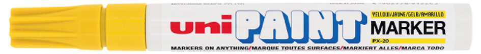 PX-20_YELLOW5893392bc92d6 uni-ball Permanent-Marker PAINT (PX-20), rot