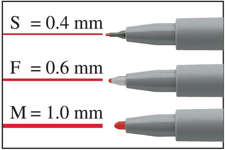 FABER-CASTELL NonPermanent-Marker MULTIMARK F, rot