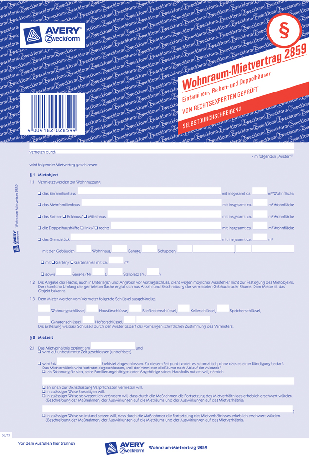 2859_4004182028599_pac AVERY Zweckform Vordruck ´Patientenverfügung´, 220 x 163 mm